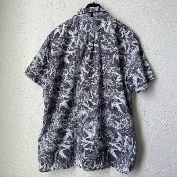 Prana cotton linen print button up shirt light weight size XL - Picture 3 of 9